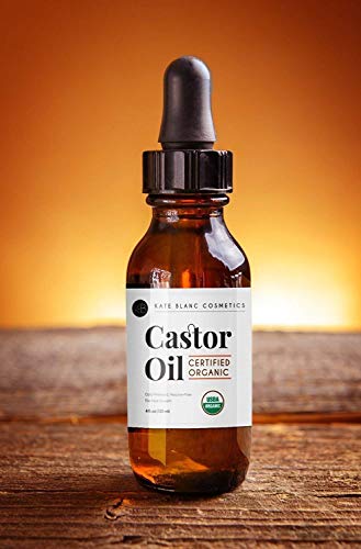 Kate Blanc Cosmetics Organic Castor Oil (4oz). 100% Pure, Cold Pressed, Hexane Free in a Glass Bottle Kate Blanc Cosmetics buy supplements canada
