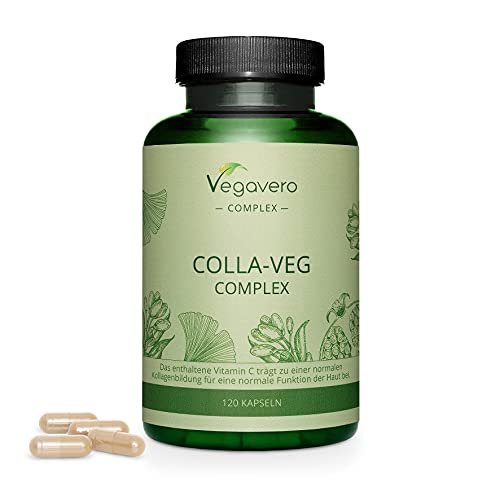 Vegavero Vegan Collagen Supplement | 2000mg | Complex with L-Lysine, L-Proline, Vitamin C (Acerola) & Superfoods Extracts | NO Additives, Lab-Tested | 120 Capsules Vegavero buy supplements canada