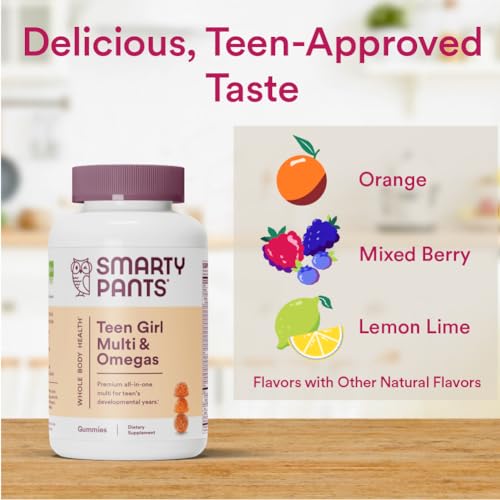 SmartyPants Teen Girl Multivitamin Gummies: Omega 3 Fish Oil (EPA/DHA), Vitamin D3 SmartyPants buy supplements canada