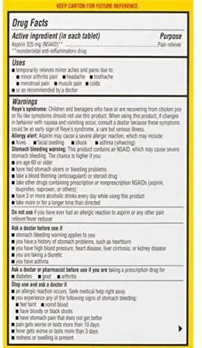 Ecotrin Regular Strength Safety Coated Aspirin | Arthritis Pain | 300 Tablets (2 Pack) Ecotrin buy supplements canada