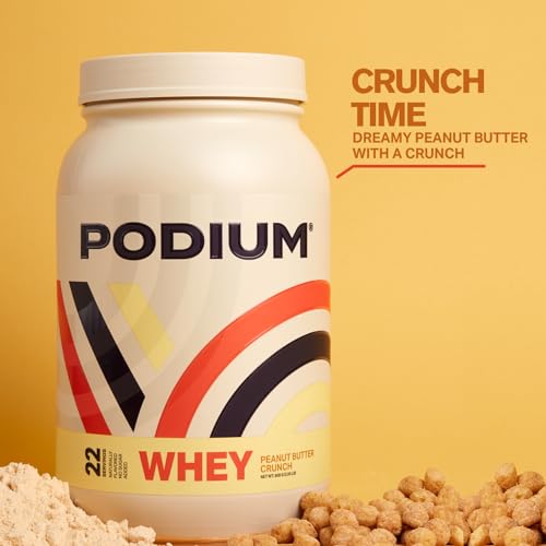 Podium Nutrition, Whey Protein Powder, Peanut Butter Crunch, 22 Servings, 27g of Whey Podium Nutrition buy supplements canada