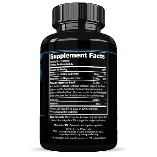 Prime Labs Night Duty - Nighttime Testosterone Booster & Sleep Support - PM Rest & Muscle Recovery Supplements - 60 Count Prime Labs buy supplements canada