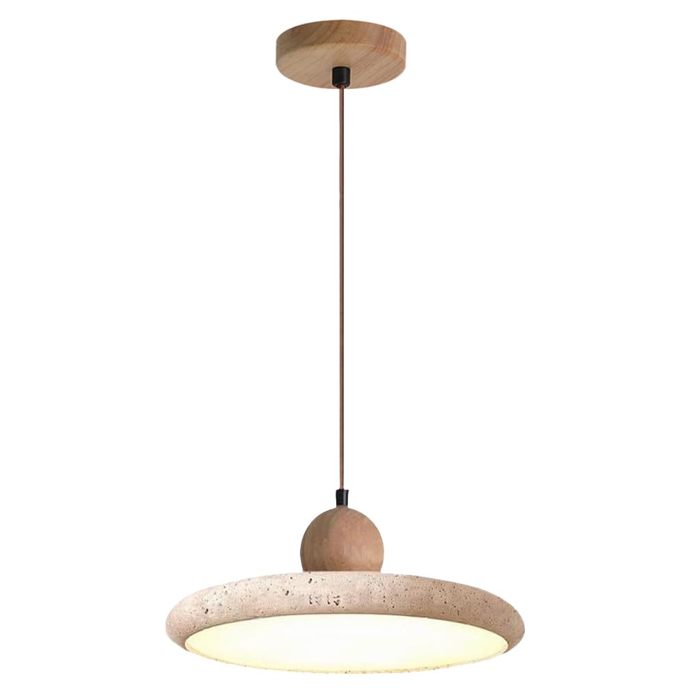 BFFGKGL Modern Minimalist Dome Yellow Travertine Bedside Pendant Light Nordic Natural Stone Hanging Lamp Japanese Vintage Marble Industry Kitchen Island Chandelier for Bedroom Living Room Dining Room BFFGKGL buy supplements canada