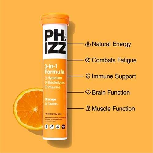 Phizz Electrolytes, Multivitamin & Hydration Tablets - 20 Effervescent Rehydration Electroly Phizz buy supplements canada