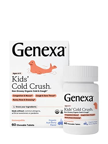Genexa Cold Crush for Children – 60 Tablets | Certified Organic & Non-GMO, Physician Genexa buy supplements canada