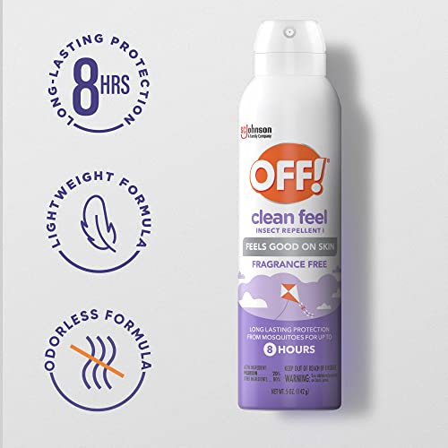 OFF! Clean Feel Insect Repellent Aerosol with 20% Picaridin, Bug Spray OFF! buy supplements canada