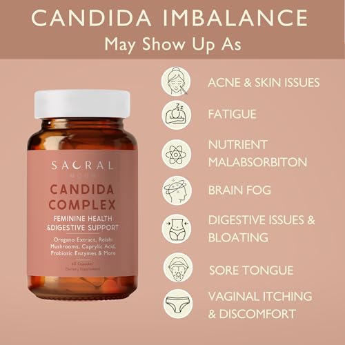 SACRALMOON Candida Cleanse - 8 Cleansing Ingredients for Digestive Support and Feminine Care SACRALMOON buy supplements canada