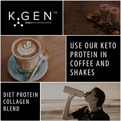 K-GEN™ Keto Collagen Protein Powder Natural Multi Collagen Chocolate Blend, Coconut MCT Vitamin C+B6 K GEN ketogenic enhancement buy supplements canada