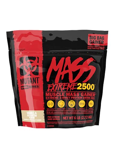 Mutant Mass Extreme Gainer Whey Protein Powder, Build Muscle Size & Strength with High-Density Clean Calories Mutant buy supplements canada