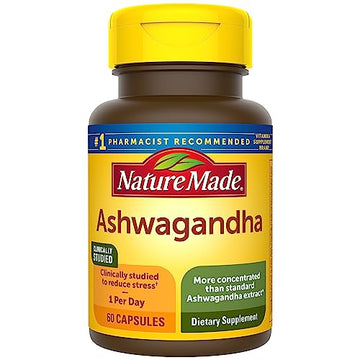 Nature Made Ashwagandha Capsules 125mg for Stress Support, 60 Capsules, 60 Day Supply Nature Made buy supplements canada