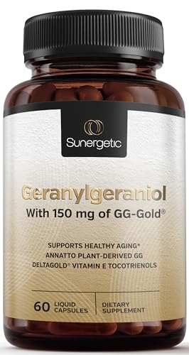 Premium Geranylgeraniol Supplement – GG-Gold 150mg with DeltaGold Vitamin E Tocotrienols Sunergetic buy supplements canada