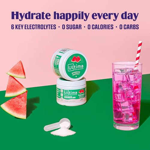 Ultima Replenisher Daily Electrolyte Drink Mix – Watermelon, 30 Servings – Hydration Ultima Replenisher buy supplements canada