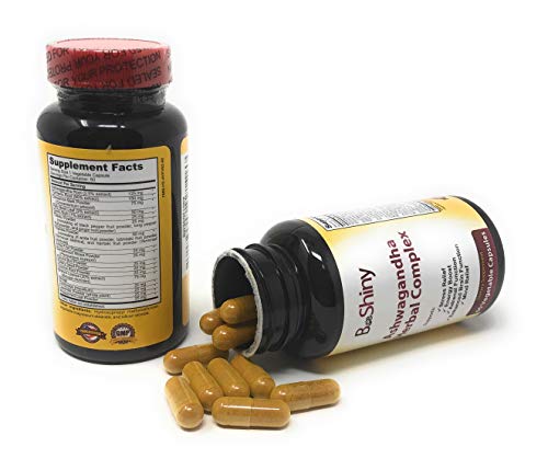 BeShiny Ashwagandha Complex with termeric Cinnamon Basil Leaf Supports a Healthy BeShiny buy supplements canada