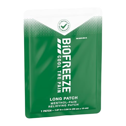 Biofreeze Menthol Pain Relieving Patches (5 Patches Per Box) Up To 8 Hours Of Pain Relief From Sore Muscles, Arthritis, Backaches, Spains, Bruises, Strains And Joint Pain (Package May Vary) Biofreeze buy supplements canada