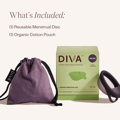 Diva Disc - Comfortable, Reusable Menstrual Disc with Leakproof Shield - Period Disc for Up to 12 Hours DivaCup buy supplements canada