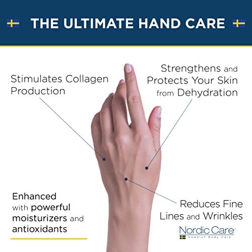 Nordic Care Hand Cream, 6 oz. | Shea Butter Hand Lotion for Dry Hands and Cracked Skin | Paraben & Lanolin-free | Essential Oils, Vitamin A & E, Squalane & Lavender Nordic Care buy supplements canada