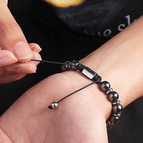CARITATE Magnetic Hematite Bracelet for Women and Men, Healing Energy Beaded Bracelet CARITATE buy supplements canada