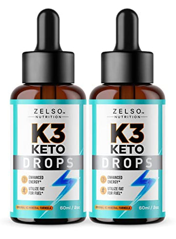 (2 Pack) K3 Keto Drops for Weight Loss - Fat Burner & Metabolism Booster | Advanced Keto ZELSO buy supplements canada