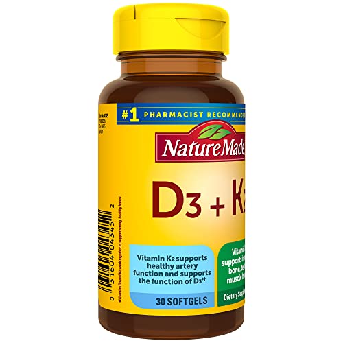 Nature Made Vitamin D3 K2, 5000 IU (125 mcg) Vitamin D, Dietary Supplement for Bone Nature Made buy supplements canada