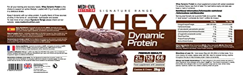 Medi-Evil Nutrition Whey Dynamic Protein, Cookies and Cream Flavour, 2kg, 66 Servings Medi-Evil Nutrition buy supplements canada