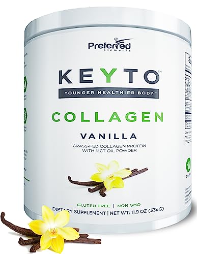 Keto Collagen Protein Powder with MCT Oil – Keto and Paleo Friendly Grass Fed Preferred Elements buy supplements canada