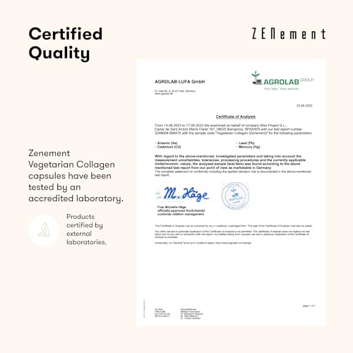 Vegetarian Collagen, from Organic Eggshell Membrane, 120 Capsules | with Glucosamine, Chondroitin, Hyaluronic Acid and Plant Extracts Zenement buy supplements canada