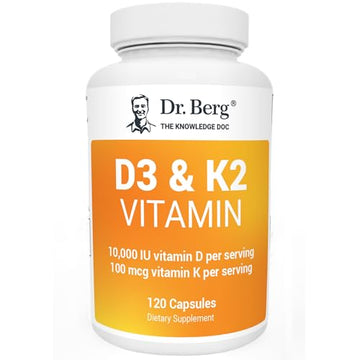 Dr. Berg's Vitamin D3 K2 Supplement w/MCT Oil - Includes 10,000 IU of Vitamin D3 Dr. Berg Nutritionals buy supplements canada