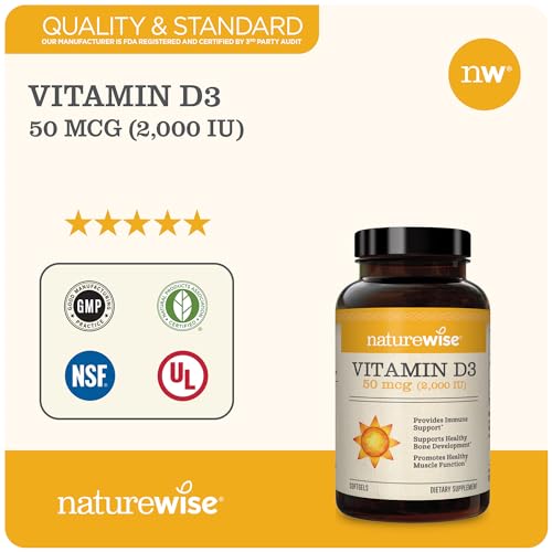NatureWise Vitamin D3 2000iu (50 mcg) Healthy Muscle Function, and Immune Support NatureWise buy supplements canada