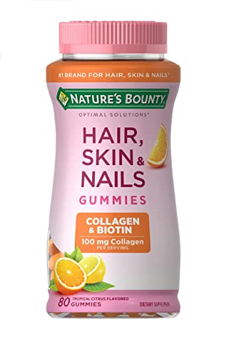 Nature's Bounty Optimal Solutions Hair, Skin & Nails with Biotin and Collagen, Citrus-Flavored Nature's Bounty buy supplements canada