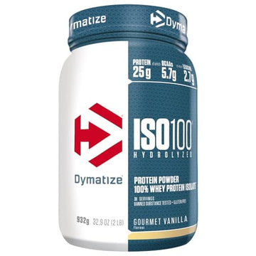 Dymatize ISO 100 Hydrolyzed Gourmet Vanilla 932g - Whey Protein Hydrolysat + Isolat Powder Dymatize buy supplements canada