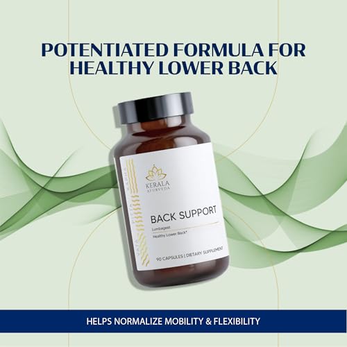 Kerala Ayurveda Back Support Herbal Capsules - Eases Occasional Discomfort of Lower Back & Supports Normal Movement of Spine, 90 Count Kerala Ayurveda buy supplements canada