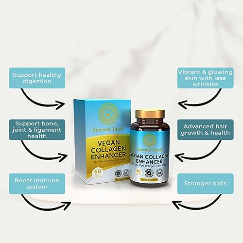 Vegan Collagen Supplement for Women & Men - 60 Advanced Collagen Booster Tablets Internal Youth buy supplements canada