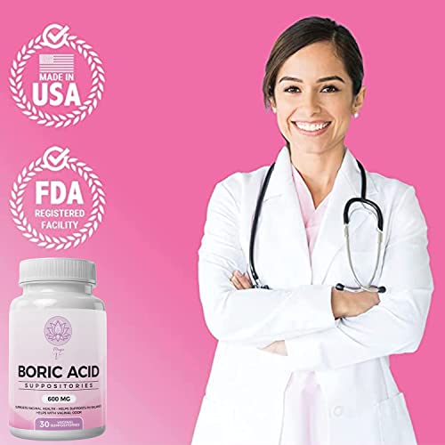 Magic V Steam Boric Acid Suppositories 600 MG 30 Count Optimal PH Support Made in The USA Magic V Steam buy supplements canada