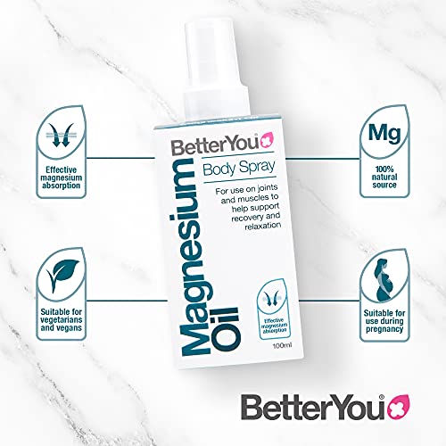 BetterYou Magnesium Oil Body Spray, Pure and Natural Source of Magnesium Chloride BetterYou buy supplements canada