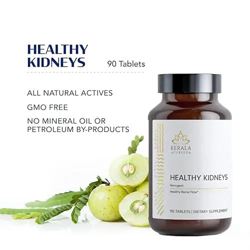 Kerala Ayurveda Healthy Kidney Herbal Tablets | Support Normal Kidney Function and Health | Kidney and Bladder Support | Urinary System Support - 90 Count Kerala Ayurveda buy supplements canada