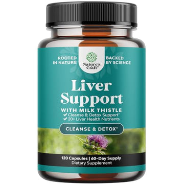 Liver Cleanse Detox & Repair Formula - Herbal Liver Support Supplement with Milk Thistle Natures Craft buy supplements canada