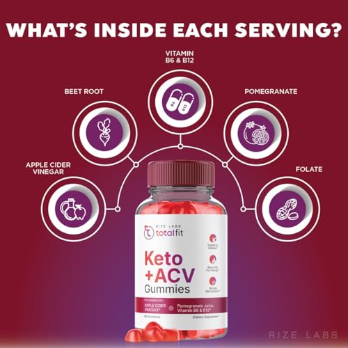 (2 Pack) Total Fit Keto ACV Gummies Advanced Weight Loss, Total Fit Keto ACV + BCB Gummies rize labs buy supplements canada