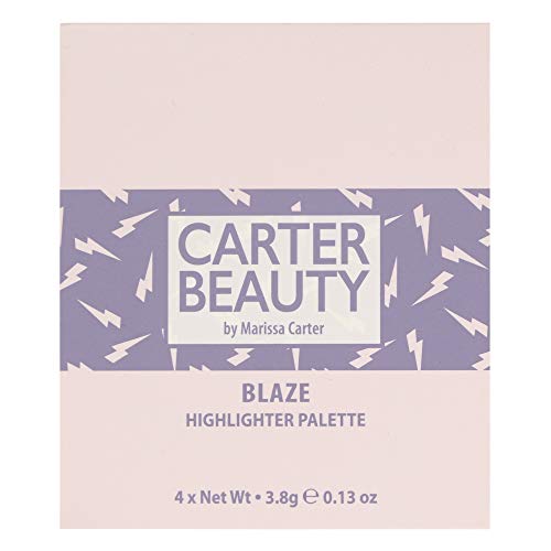 Carter Beauty By Marissa Carter Mini Highlighter Palette | Long Lasting Makeup | Shimmer & Matte Shades (Blaze) Carter Beauty buy supplements canada