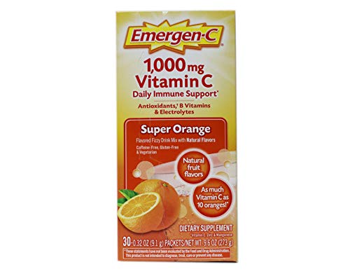 Emergen-C Super Orange Vitamin C - 30 Count (Pack of 4) (Packaging may vary) Emergen-C buy supplements canada