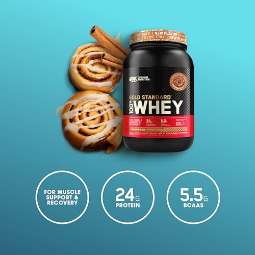 Optimum Nutrition Gold Standard 100% Whey Protein Powder, Cinnamon Roll, 2 Pound Optimum Nutrition buy supplements canada
