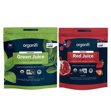 Organifi Green Juice and Red Juice Bundle - 30 Day Supply - Delicious, Refreshing Organic Organifi buy supplements canada