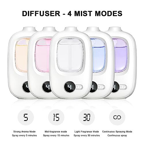 Aeeteek Shangri-la Wall Mounted Essential Oil Diffuser Aroma Oils Refill Rechargeable 4 Mist Modes Aeeteek buy supplements canada