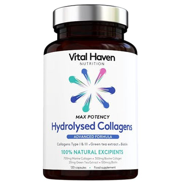 Advanced Collagen Complex - Hydrolised Marine Collagen (Type I) + Hydrolised Bovine Grass Vital Haven buy supplements canada