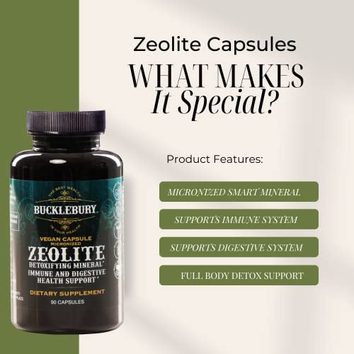 BUCKLEBURY Zeolite Micronized Smart Mineral Capsules - Supports Detox, Immune BUCKLEBURY buy supplements canada