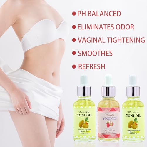 3 Packs Yoni Oil for Women, 100% Natural Feminine Oil Intimate Deodorant for Women, Eliminates Odor Wovarkie buy supplements canada