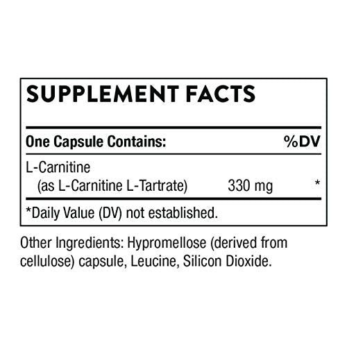 Thorne L-Carnitine - Amino Acid Supplement to Support Energy Production - 60 Capsules Thorne buy supplements canada
