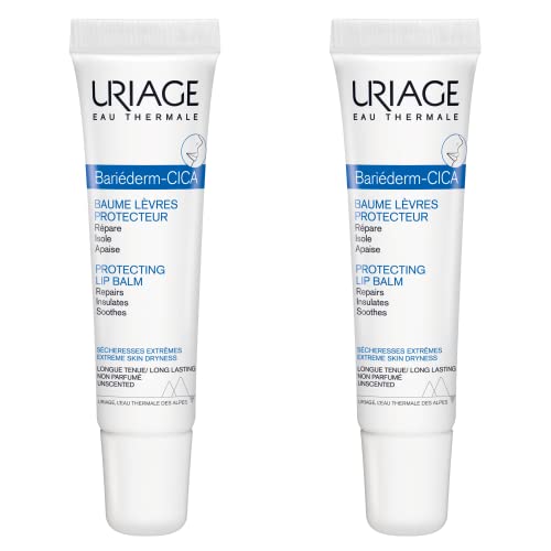 URIAGE Bariederm Cica-Lips Protecting Balm Duo, 2 x 0.5 fl.oz. each | Repairs Uriage buy supplements canada