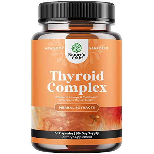 Pure Thyroid Support Supplement for Women - Thyroid Support for Weight Loss Mood Natures Craft buy supplements canada