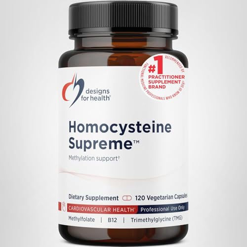Designs for Health Homocysteine Supreme - Methylated Multivitamin of B Vitamins with Riboflavin, B6, B12, Folate, L-Serine & TMG for Brain Support & Healthy Inflammatory Response (120 Caps) Designs for Health buy supplements canada