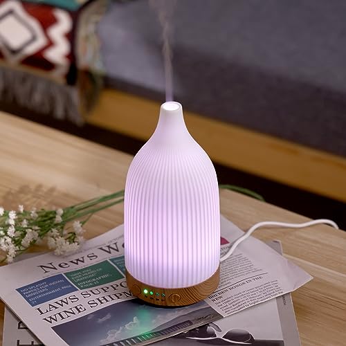 Coolego Ceramic Diffuser, 100ml Essential Oil Diffuser Ultrasonic Cool Mist Aromatherapy Diffuser Coolego buy supplements canada